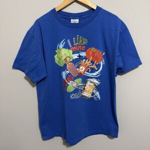 Vintage 1995 Caribbean Soul Cheeseburger In Paradise Single Stitch T Shirt XL